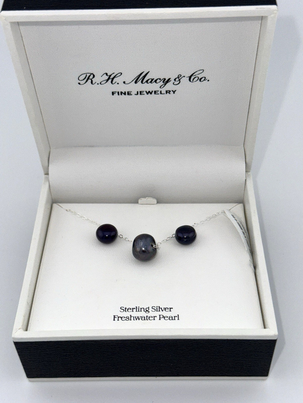 Freshwater Pearl Necklace + Earrings Set Sterling Silver 8-10mm Pendant Stud NEW